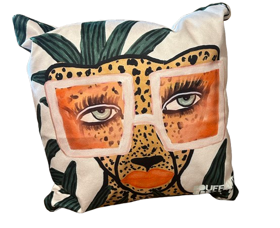 Bouffants & Broken hearts Coussin coloré