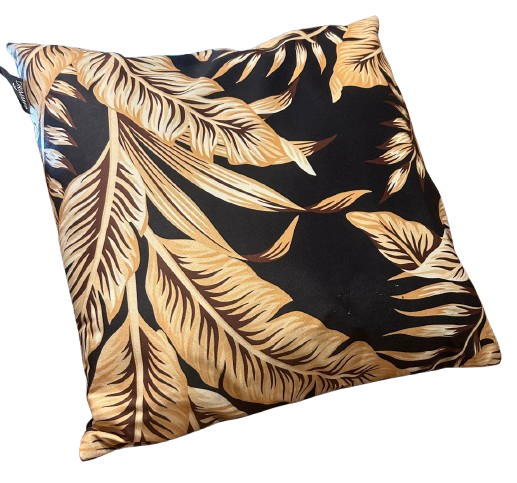 Maison de charme - Coussin intérieur noir et or