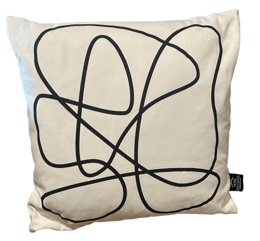 Maison de Charme - Coussin Design Noir et Blanc