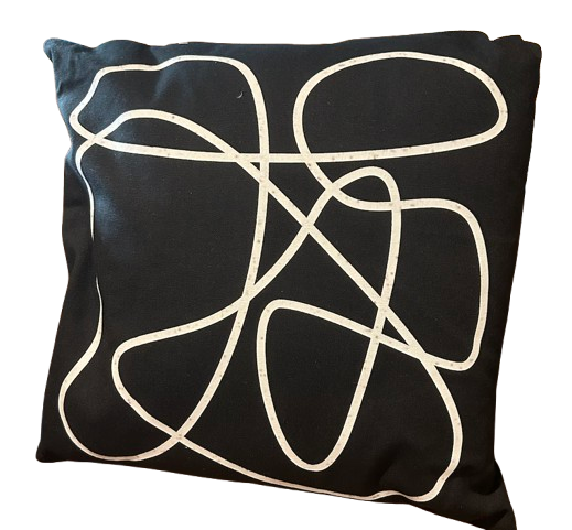 Maison de Charme - Coussin Design Noir et Blanc