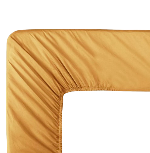 Drap-housse coton bio Garnier-Thiebaut - safran