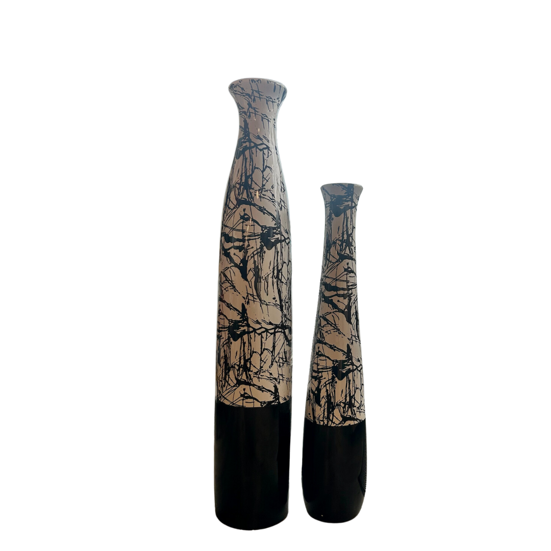 Vase artistique Noir et Blanc