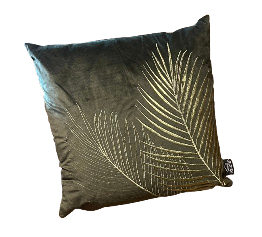 Coussin Chic kaki - maison de charme