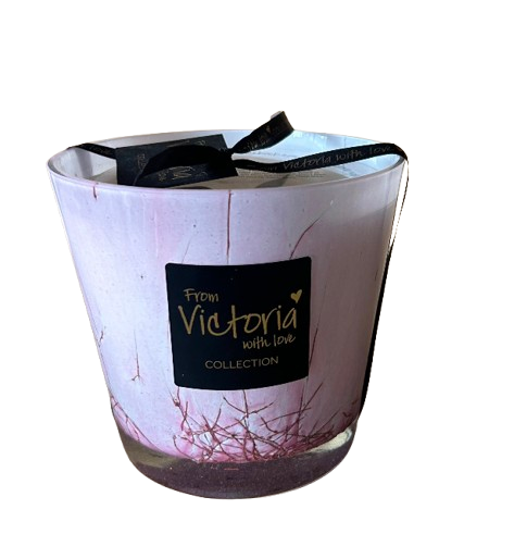 Bougie Artisanale de Luxe marbre rose petit