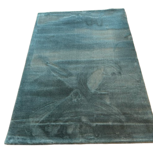Tapis Bleu Clair Fausse Fourrure