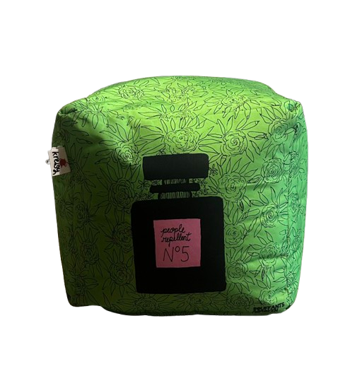 Pouf Vert avec Motif 